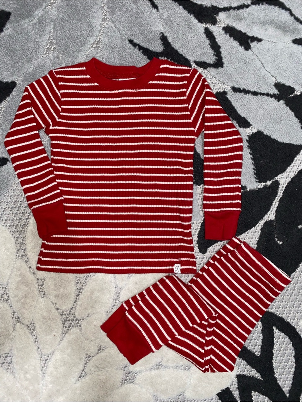 Little Planet Red & White Striped Pajama Set  18 Months